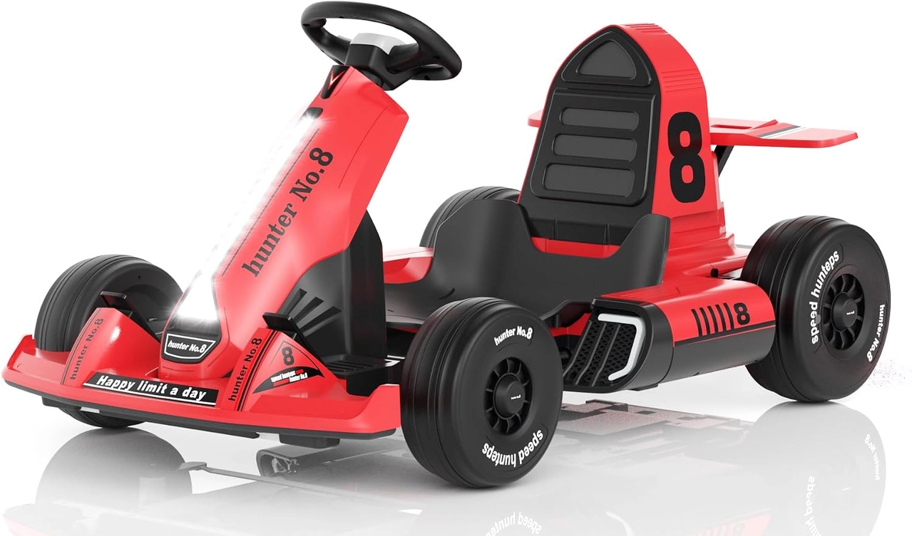XJD Red 12V Kids Go Kart