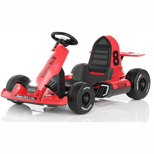 XJD Electric Go Kart for Kids – Red 12V