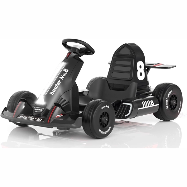 XJD Electric Go Kart for Kids – Black 12V
