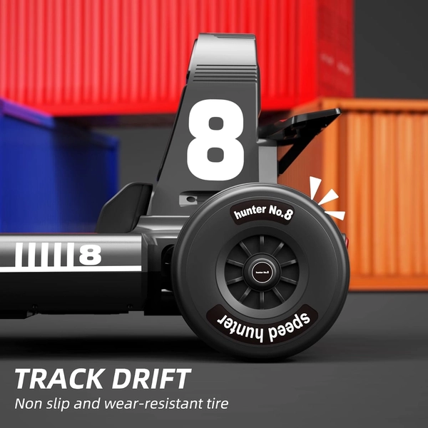 XJD Electric Go Kart for Kids – Black 12V