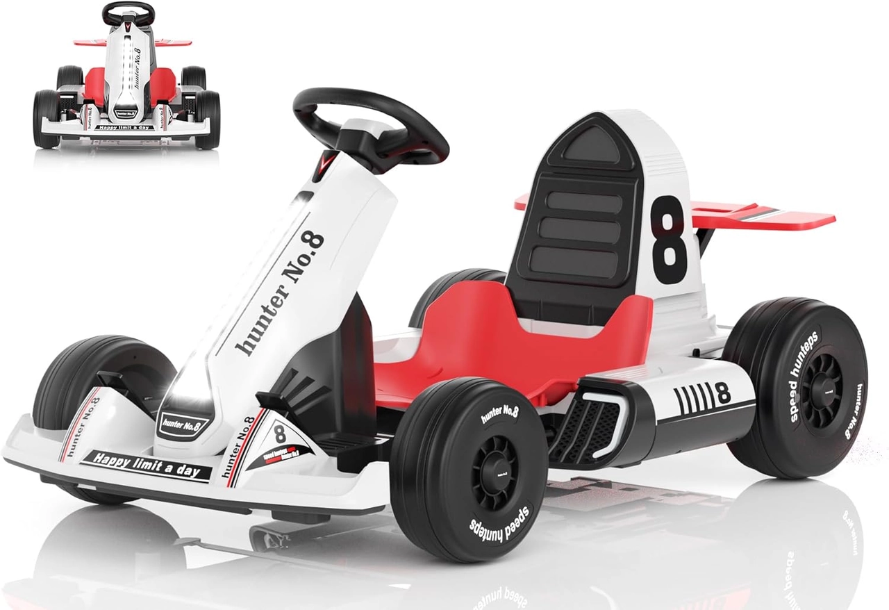 XJD White 24V Kids Go Kart